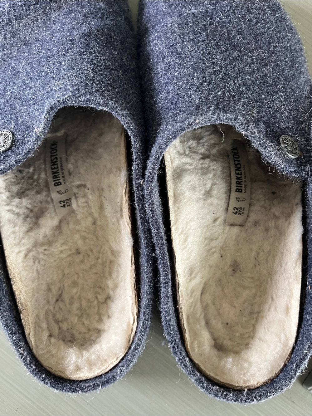 Birkenstock ZIRMAT Sz 42 US 9-91/2 Blue Slippers Granola - Picture 2 of 8